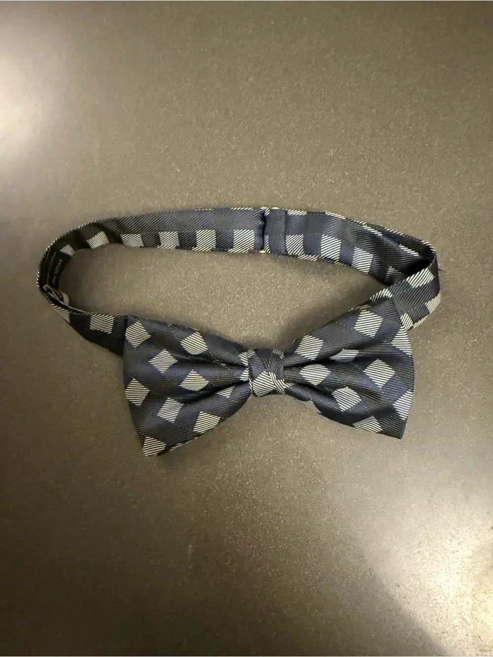 Topman Classic Navy Geometric Bow Tie - Men's Accessory